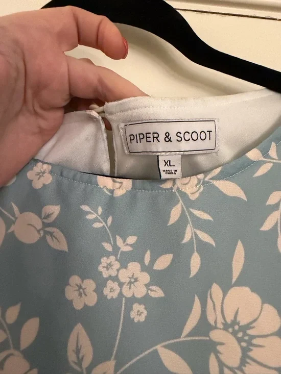 Piper & Scoot Multi Patterned Midi Dress — Size XL - Picture 7 of 7